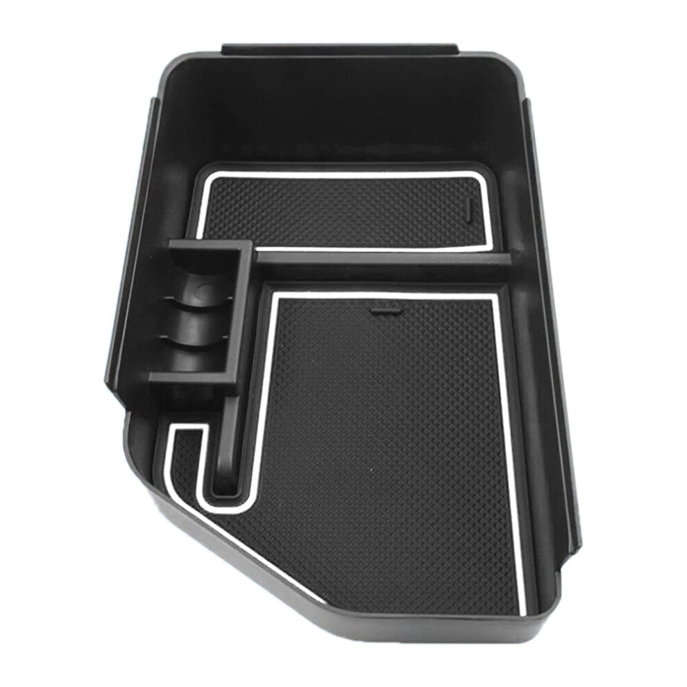 Center Console Organizer Tray For 2022+ Ev6 Armrest Storage Box Interior Accessories With Coin Holder, White 4762016924423