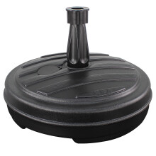 (1) Black Parasol Base, 13L Umbrella Base for Sunshade, Shelter from Sun, Garden Shade Parasol Support, Parasol Stand, Fill with Sand or Water
