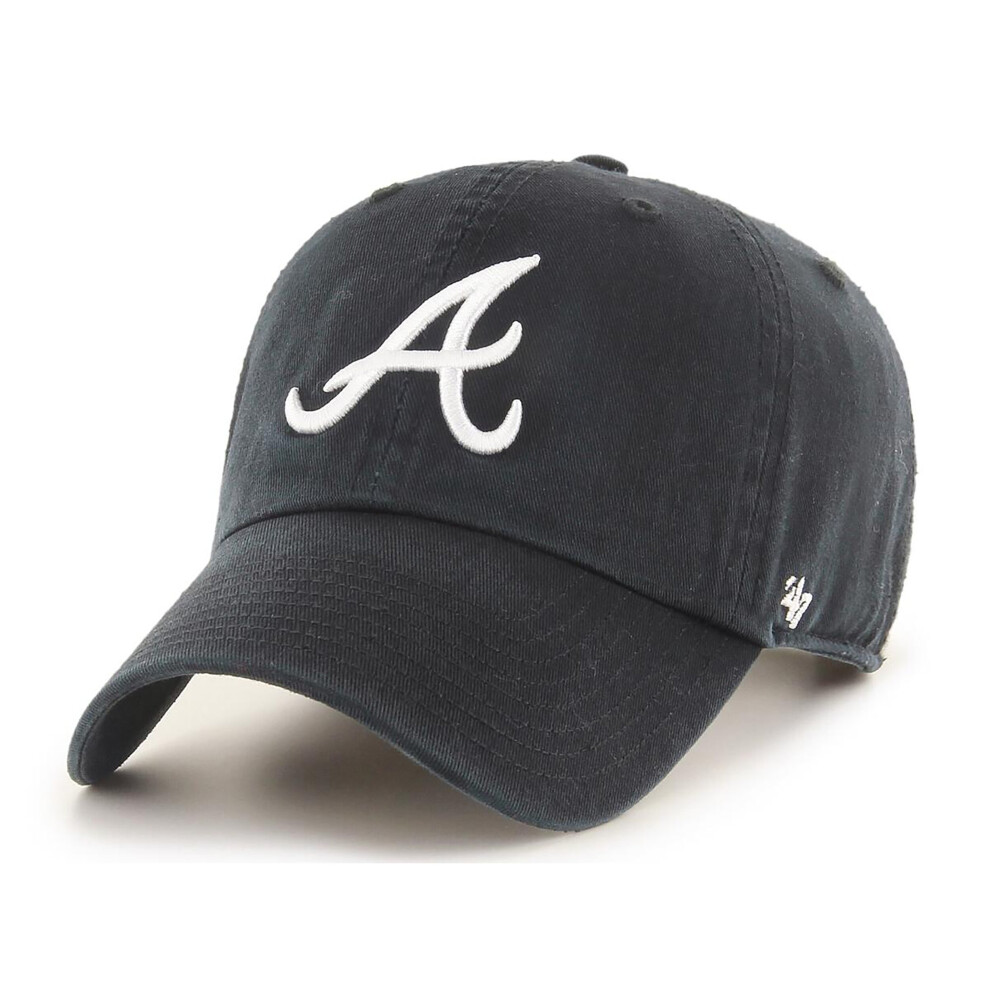 47 Brand MLB Atlanta Braves Clean Up Cap Black