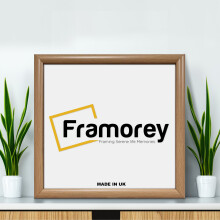 (50x50 CM) Oak Poster Frame / Square Size Wall Photo Frame / Modern Picture Frame / Handmade Gift