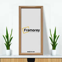(12x8 Inch) Panorama Style Oak Poster Frame / Frames For Print / Picture Frame / Photo Frame / Handcrafted Best Frames