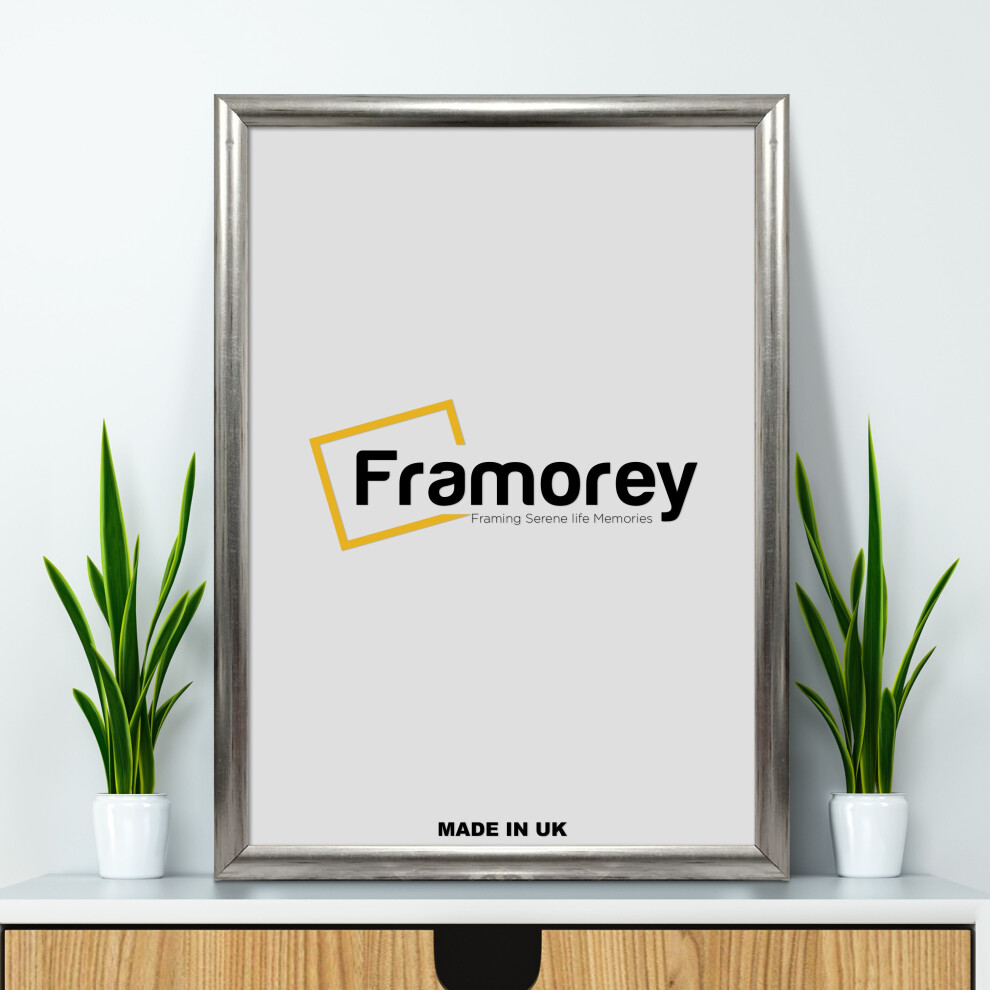 (70x50 CM) Silver Poster Frame / Picture Frame /  Handcrafted Photo Print Frame / Photo Frame / Personalized Frame-image-OPC-PBG5YCF-NEW