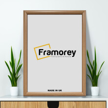 (6x4 Inch) Oak Poster Frame / Picture Frame / Handcrafted Photo Print Frame / Photo Frame / Personalized Frame