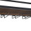 Living And Home Industrial Wall Mounted Floating Hanging Wine Glass Rack 8