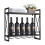 Living And Home Industrial Wall Mounted Floating Hanging Wine Glass Rack 1