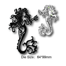 (D) Clothes ladies metal cutting mold decoration background scrapbook greeting card DIY