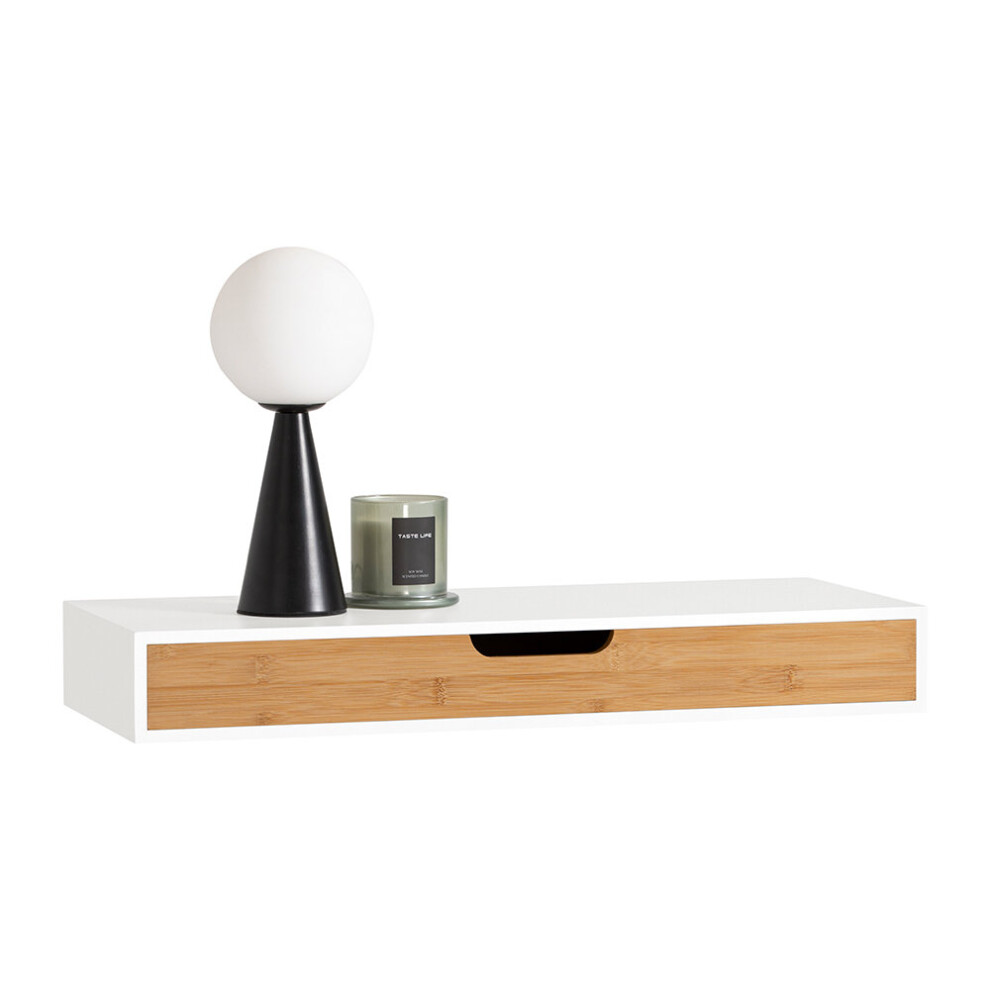 SoBuy FRG93-WN, Wall Drawer Floating Wall Shelf Storage Display Shelf