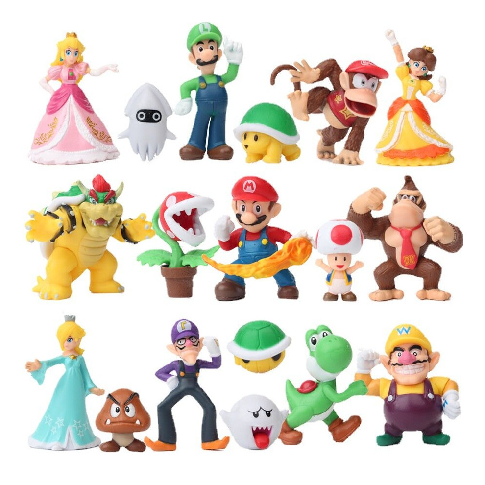 (18PCS-A) Super Mario Figure Cute Toys Doll Action Figures Kid Gift