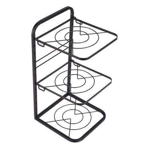 Living And Home (3 Tier) Kitchen Pot Pan Racks Adjustable Cookware Holder Stand 1