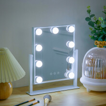 Hollywood Vanity Mirror with 9 LED Bulbs 3 Color Lighting Modes