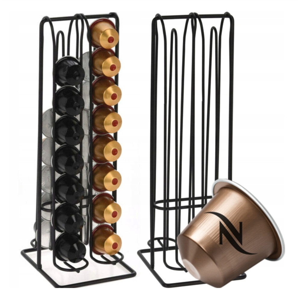 GEEZY Coffee Pods Capsules Holder Kitchen Organizer for 32 Nespresso Capsules Rack Organizer for Coffee Pads