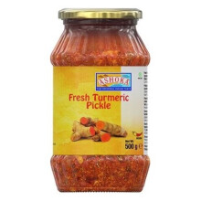 (Fresh Turmeric Pickle 500g(Pack of 1)) Variety Of Ashoka Pickles - Perfect as A Side Dish