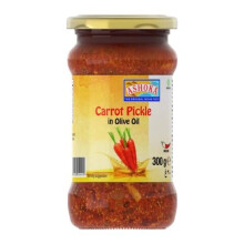 (Carrot Pickle in Olive Oil 300g(Pack of 1)) Variety Of Ashoka Pickles - Perfect as A Side Dish