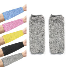 5 Pair Cut and Burn Resistant Sleeves Arm Protection Sleeves Forearm Protectors for Thin Skin and Bruising, 21CM