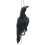 Realistic Hanging Dead Crow Decoy Lifesize Extra Black Feathered Crow 1