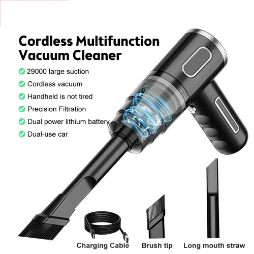 29000pa Ηλεκτρική σκούπα αυτοκινήτου Wet/Dry Cordless Strong Suction Handheld UK 1