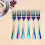 Rainbow Color Stainless Steel Fork Set - 6Pcs, 20cm, Dishwasher Safe Tableware 6