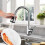 Kitchen Sink Mixer Tap Faucet Pull-Out Spray Shower-Head Nozzle Head 11