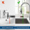 Kitchen Sink Mixer Tap Faucet Pull-Out Spray Shower-Head Nozzle Head 6