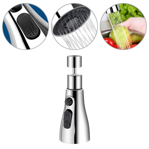Kitchen Sink Mixer Tap Faucet Pull-Out Spray Shower-Head Nozzle Head 2