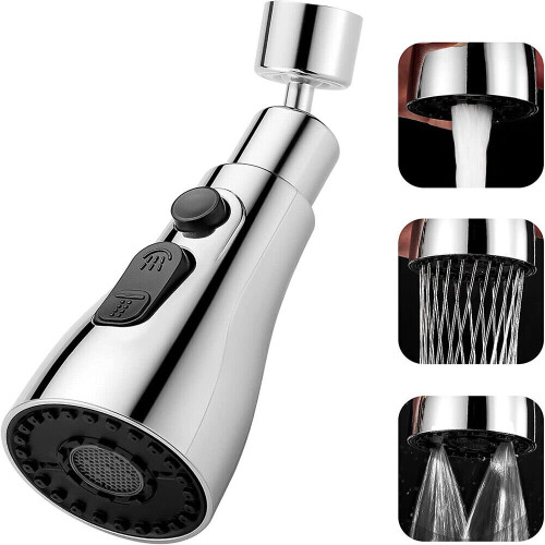 Kitchen Sink Mixer Tap Faucet Pull-Out Spray Shower-Head Nozzle Head