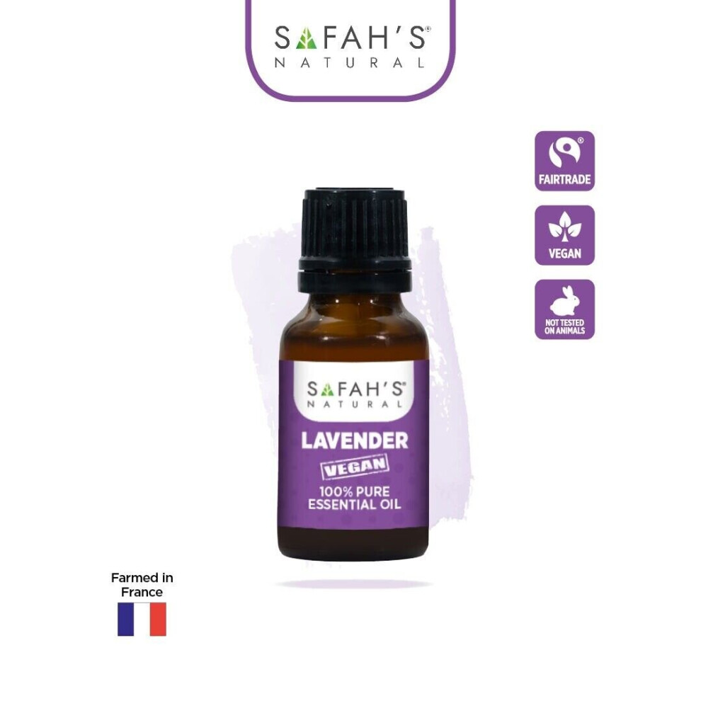 Safah's Natural Lavender Essential Oil (100% Pure) - 15Ml