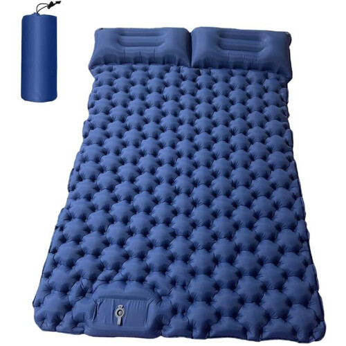 Self-Inflating Double Camping Mat 200*120 cm with Quick Foot Pump - Ultra-Light, 3-Layer Waterproof Sleep Pad 1