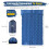 Self-Inflating Double Camping Mat 200*120 cm with Quick Foot Pump - Ultra-Light, 3-Layer Waterproof Sleep Pad 4
