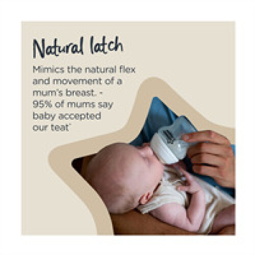 Tommee Tippee Tommee Tippee Anti-Colic Baby Bottle Thick Flow Teats - 2 Pack 1