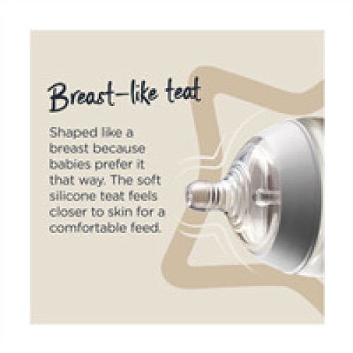 Tommee Tippee Tommee Tippee Anti-Colic Baby Bottle Thick Flow Teats - 2 Pack 2