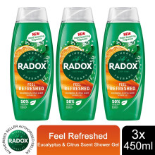 (Buy 3 - Feel Refreshed) Radox Shower Gel Feel Refreshed - 450 ml