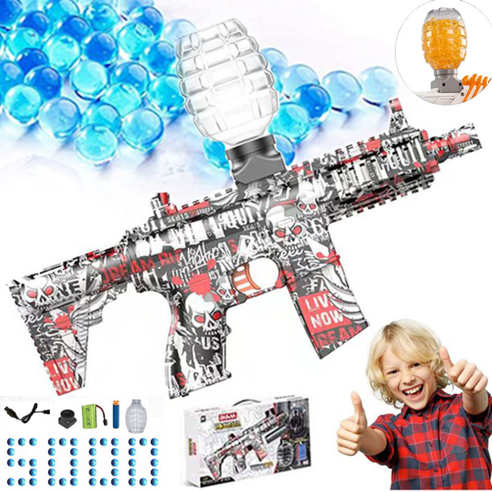 (Toy Gun Package) Electric Gel Ball Blaster Toy Gun ,Splatter Gun, 5000 Water Beads