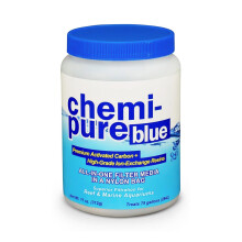 ChemiPure Blue 11oz Activated Carbon & Ion-Exchange Media for Marine Aquariums: Reduces Organics & Phosphates, Stabilizes pH, Crystal-Clear Water