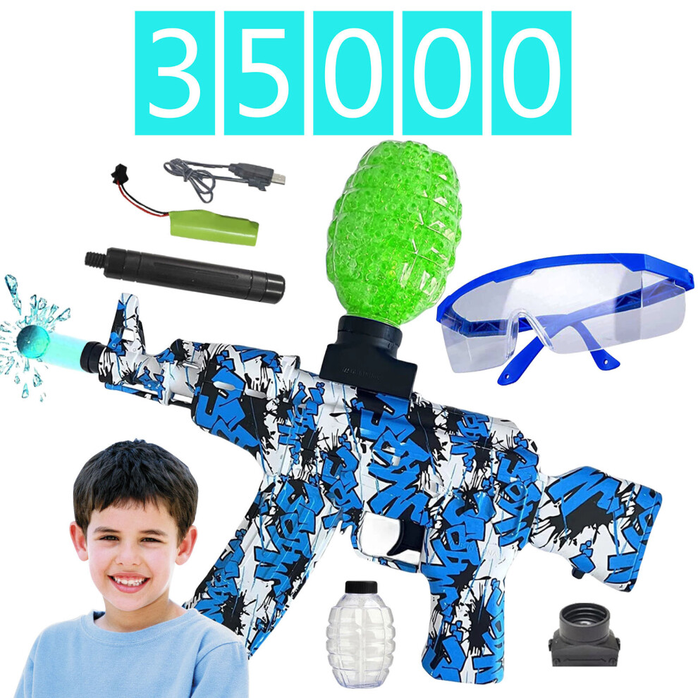 (Toy Gun Package) Electric Gel Blaster Gel Ball Blaster with 35000 Water Beads