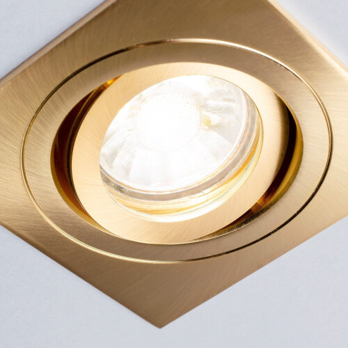 (2 Pack) Litecraft Recessed Tiltable Downlights - Brass 2