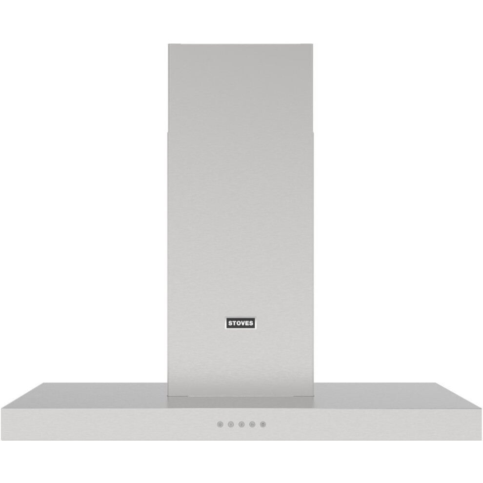 Stoves Sterling 100T Stainless Steel 100cm Chimney Cooker Hood