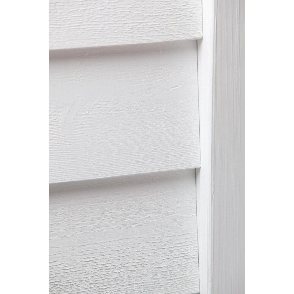 White Rebated Painted Softwood Featheredge (L) 4.8M (W) 175Mm (T) 22Mm Pack Of 4 Pieces (1 Bundle) 5060631264047