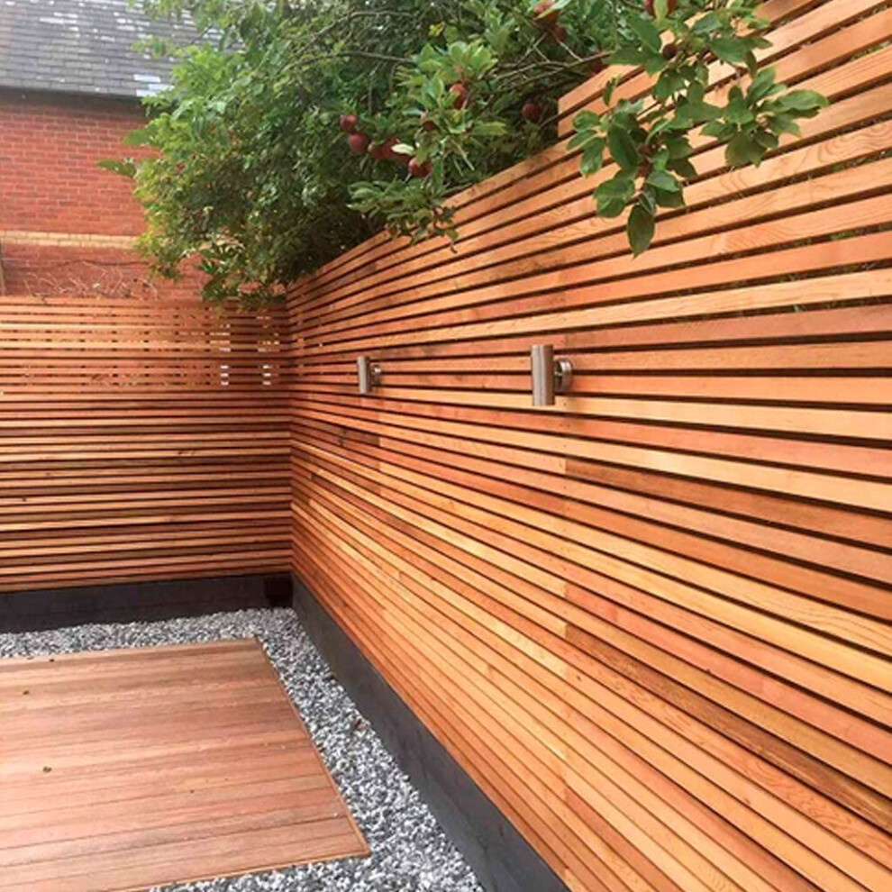 Premium Clear Canadian Western Red Cedar Slats (L) 1.83m (W) 38mm (T) 18mm Pack of 21 pieces