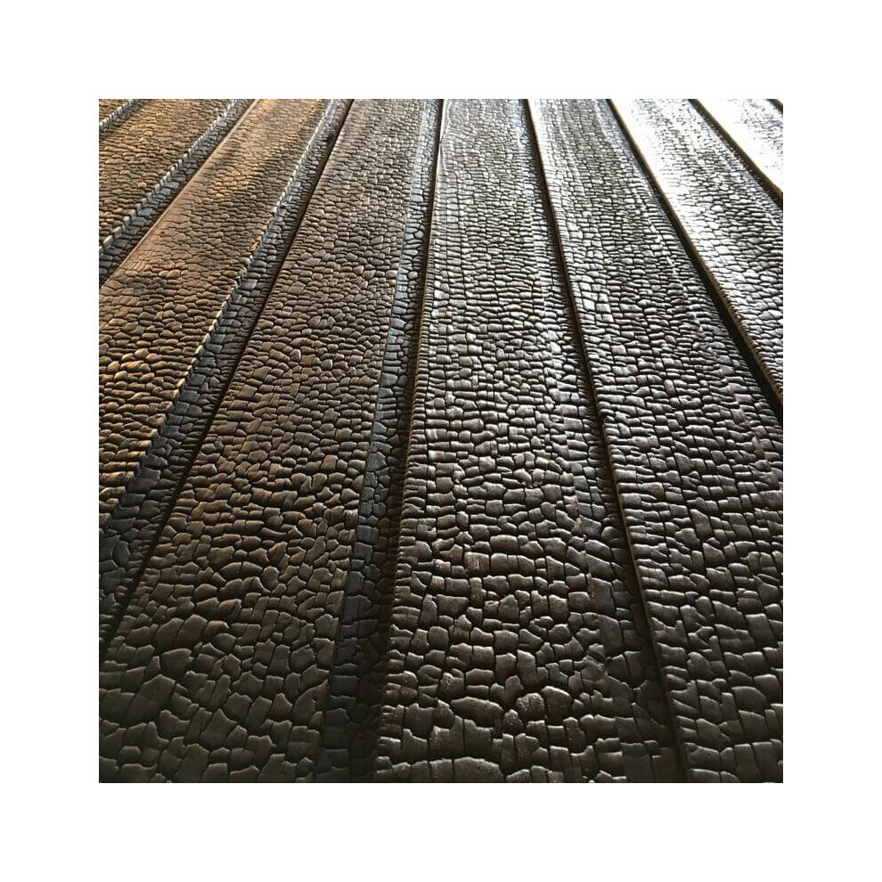 Deep Charred Austrian Larch Shadow Gap Tongue And Groove Cladding Bulk (L) 4Mtr (W) 145Mm (T) 21Mm Pack Of 70 Pieces 5060631263828
