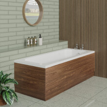 (1700x700mm) Aquariss Designer Square Single Ended Bath Straight Bathroom Bathtub
