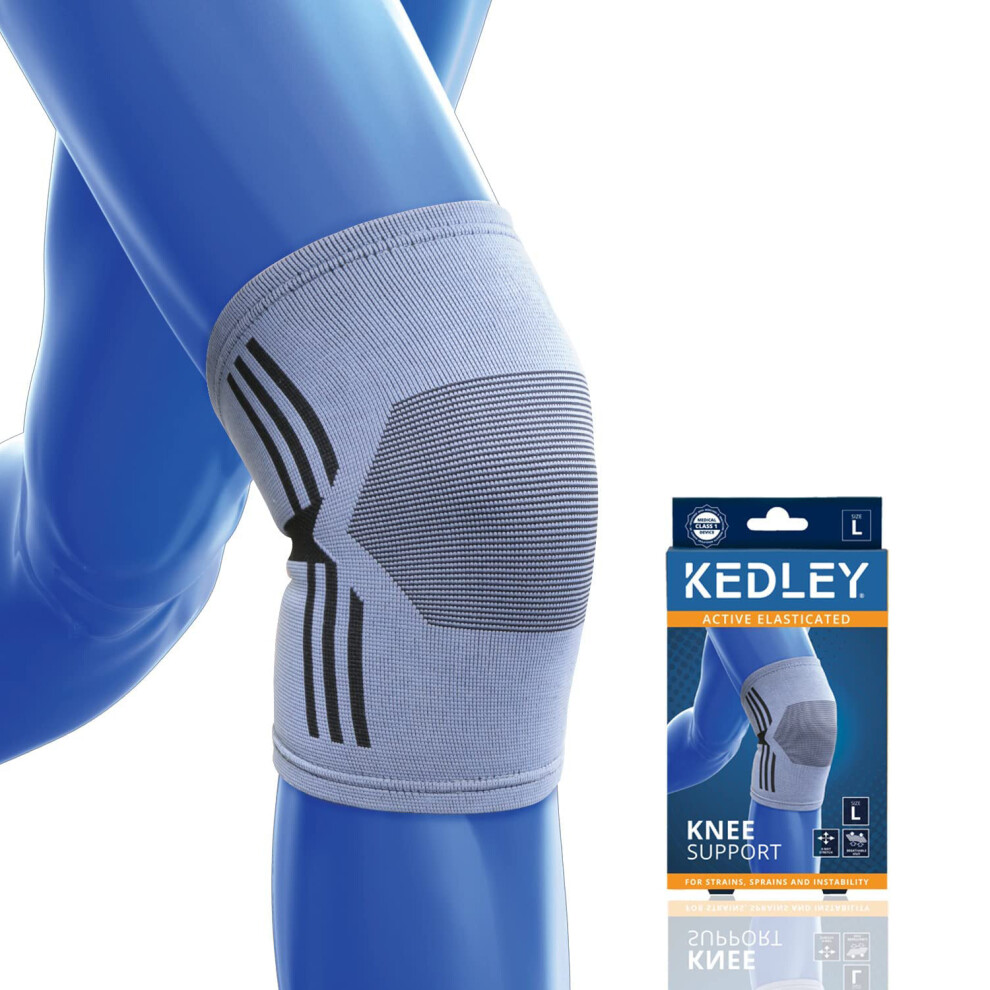 (Medium) KEDLEY Knee Support Sleeve | Premium Elasticated Compression Support Band