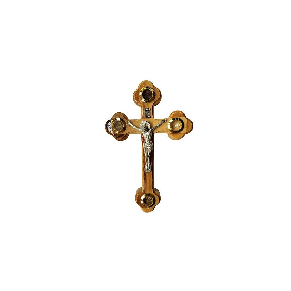 Bethlehem Gifts Tm Wall Cross Of Olive Wood With Crucifix Catholic From Jerusalem