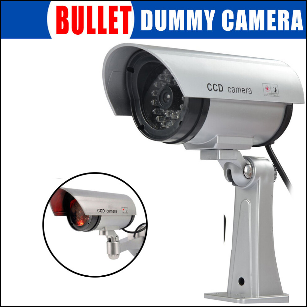 Dummy Camera Security Surveillance CCTV Fake LED Flashing Light