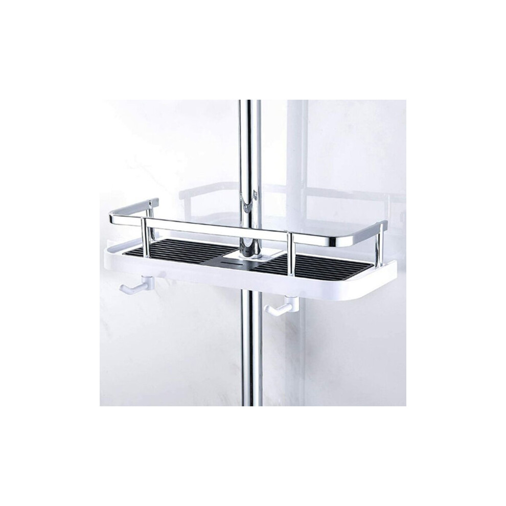 Adjustable Shower Shelf, Bathroom Storage Basket Hose Mounted