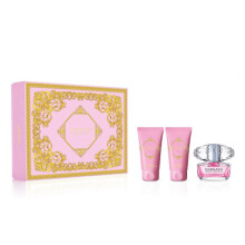 Versace Bright Crystal Gift Set 50ml EDT 50ml Body Lotion, 50ml Shower Gel