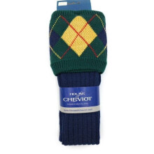 House of Cheviot Luxury Merino Wool Blend Pipe Band Kilt Hose Hunting Scott Made in Scotland