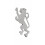 Modern Lion Rampant Kilt Pin KP65P 1