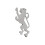 Modern Lion Rampant Matt Kilt Pin KP65M 1