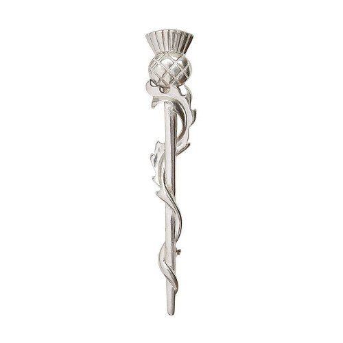 Thistle Weave Pewter Kilt Pin KP72P