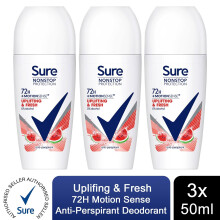 (Buy 3 - Uplifting & Fresh) Sure Women Antiperspirant Deodorant - 50ml